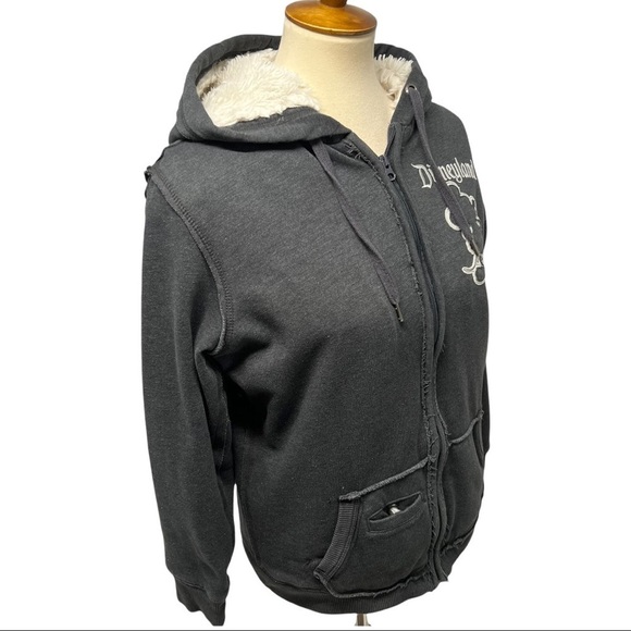 Disney Parks 55th Anniversary Shaggy Fleece Lined Full Zipper MickeyHoodie - Picture 7 of 14